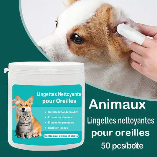 Dentipet™-Lingettes nettoyantes pour oreilles chiens & chats