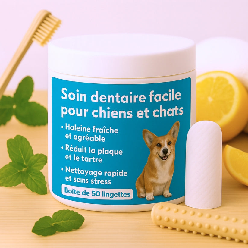 Dentipet™ – Lingettes hygiène dentaire animale